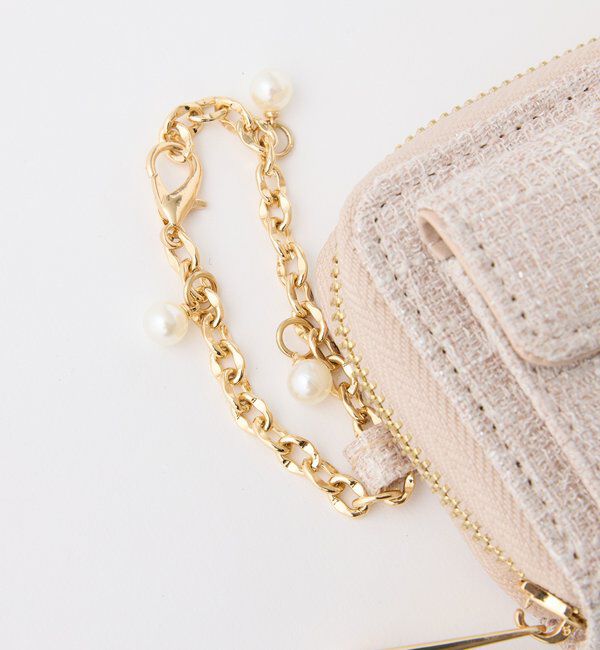  「【LouLoumei】ビジューロゴ入りツイードアクスタケース」|その他|