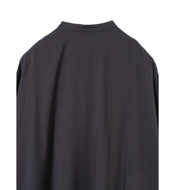 mizuiro ind「mizuiro ind T/Rバンドカラーロングシャツ」|シャツ・ブラウス|