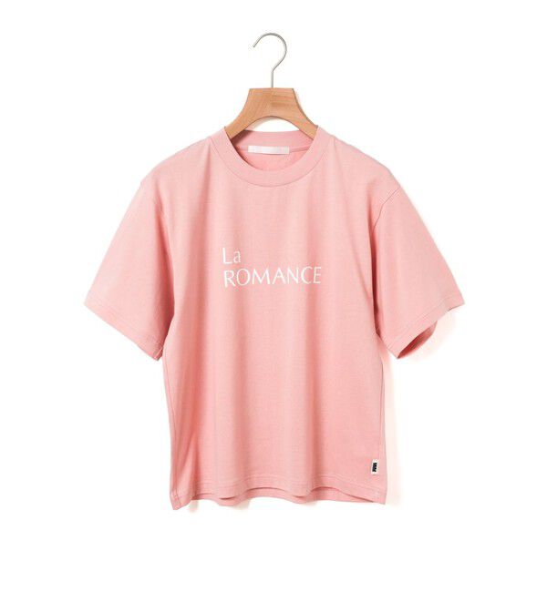 MARMARMAR「MARMARMAR プリントTシャツ(La ROMANCE)」|Tシャツ・カットソー|ピンク&times;ホワイト