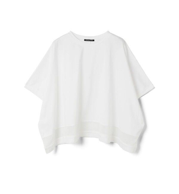 mizuiro ind「mizuiro ind メッシュヘムワイドプルオーバー」|Tシャツ・カットソー|