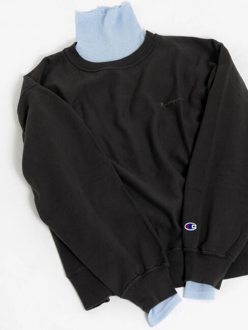 Te chichi「CHAMPION ワンポイント刺繍スウェット」|Tシャツ・カットソー|ブラック