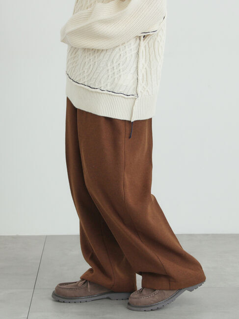 Samansa Mos2「【帯電防止裏地】ツータックストレートパンツ《M/Lサイズ》」|その他|