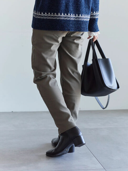 Samansa Mos2 blue「裏起毛ストレッチパンツ」|その他|