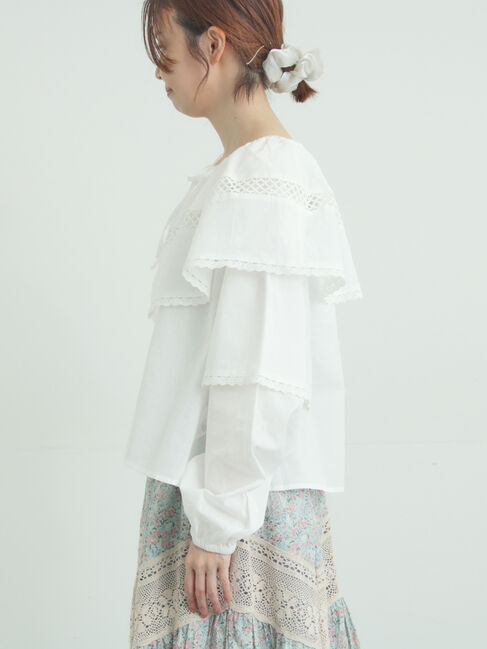 Samansa Mos2「レースボレロブラウス」|シャツ・ブラウス|
