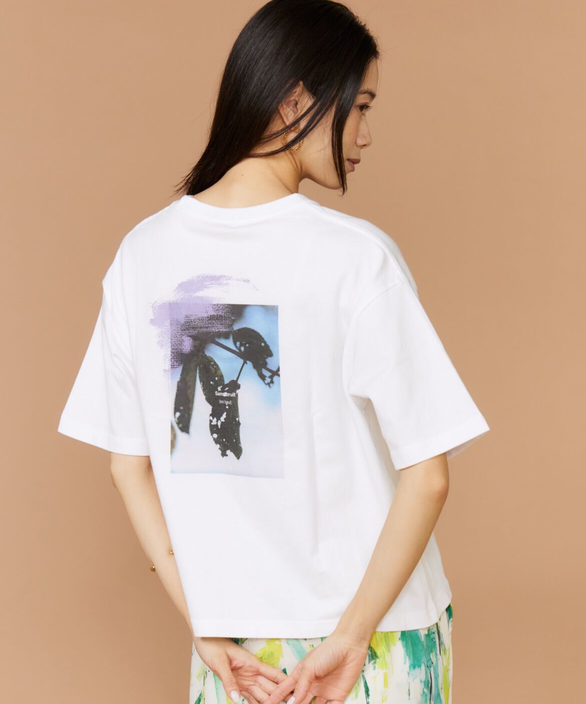 INED「半袖Tシャツ バックプリント《manipuri》」|Tシャツ・カットソー|