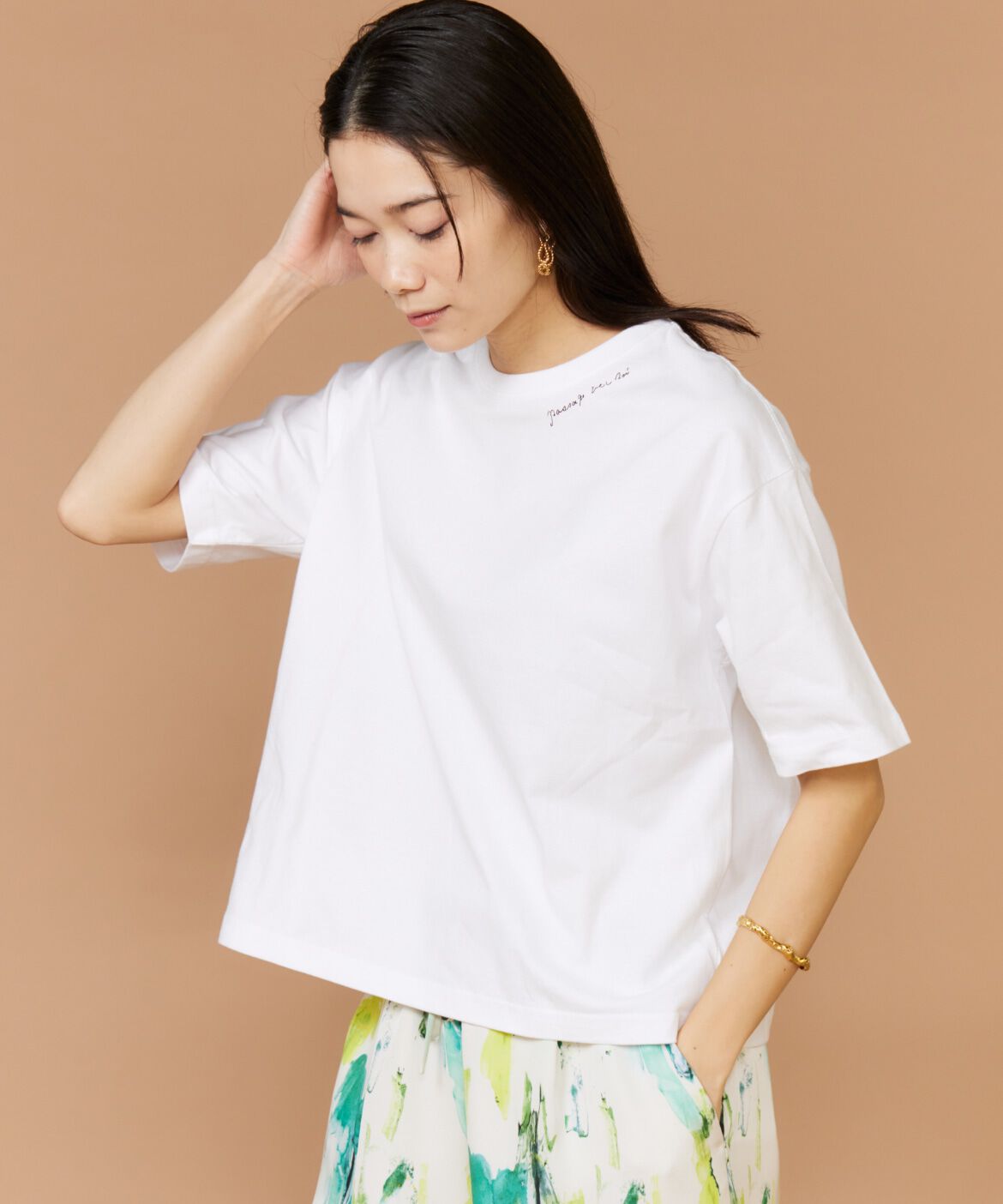 INED「半袖Tシャツ バックプリント《manipuri》」|Tシャツ・カットソー|