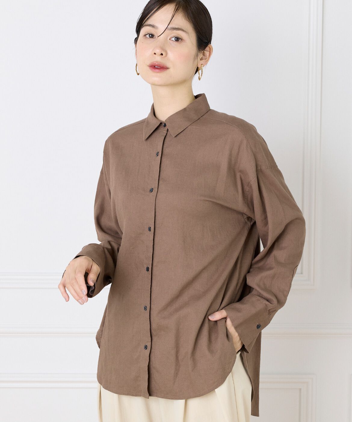 DAY by DAY it&rsquo;s international「オーバーサイズリネンシャツ《FUDGE 7月号掲載商品》」|シャツ・ブラウス|