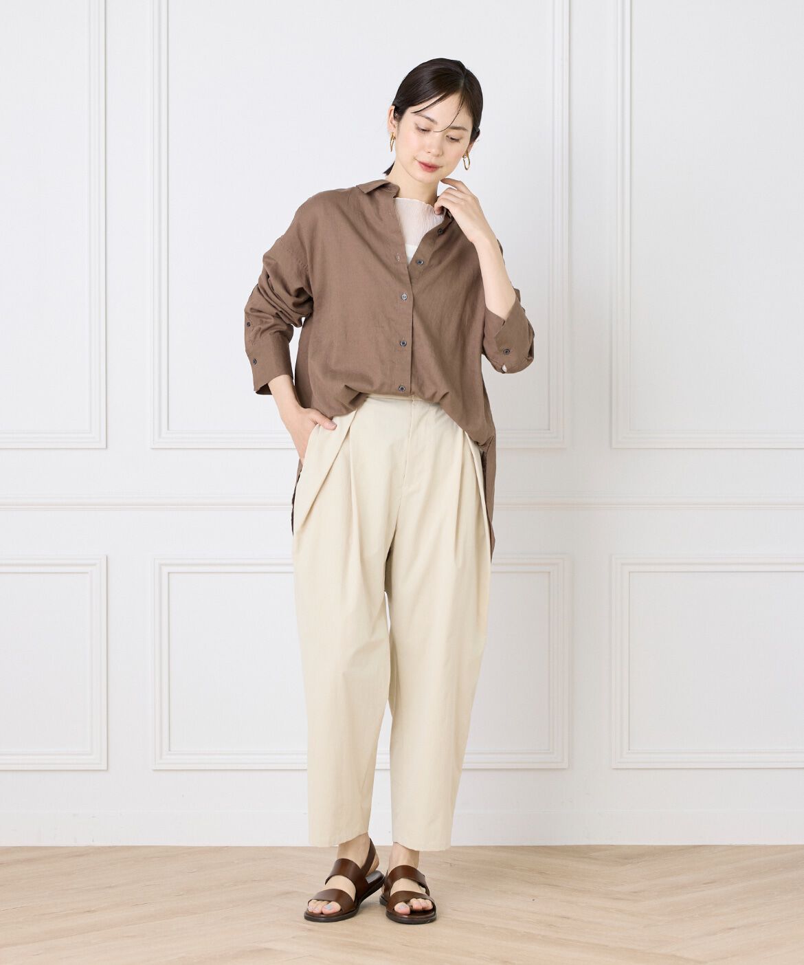 DAY by DAY it&rsquo;s international「オーバーサイズリネンシャツ《FUDGE 7月号掲載商品》」|シャツ・ブラウス|