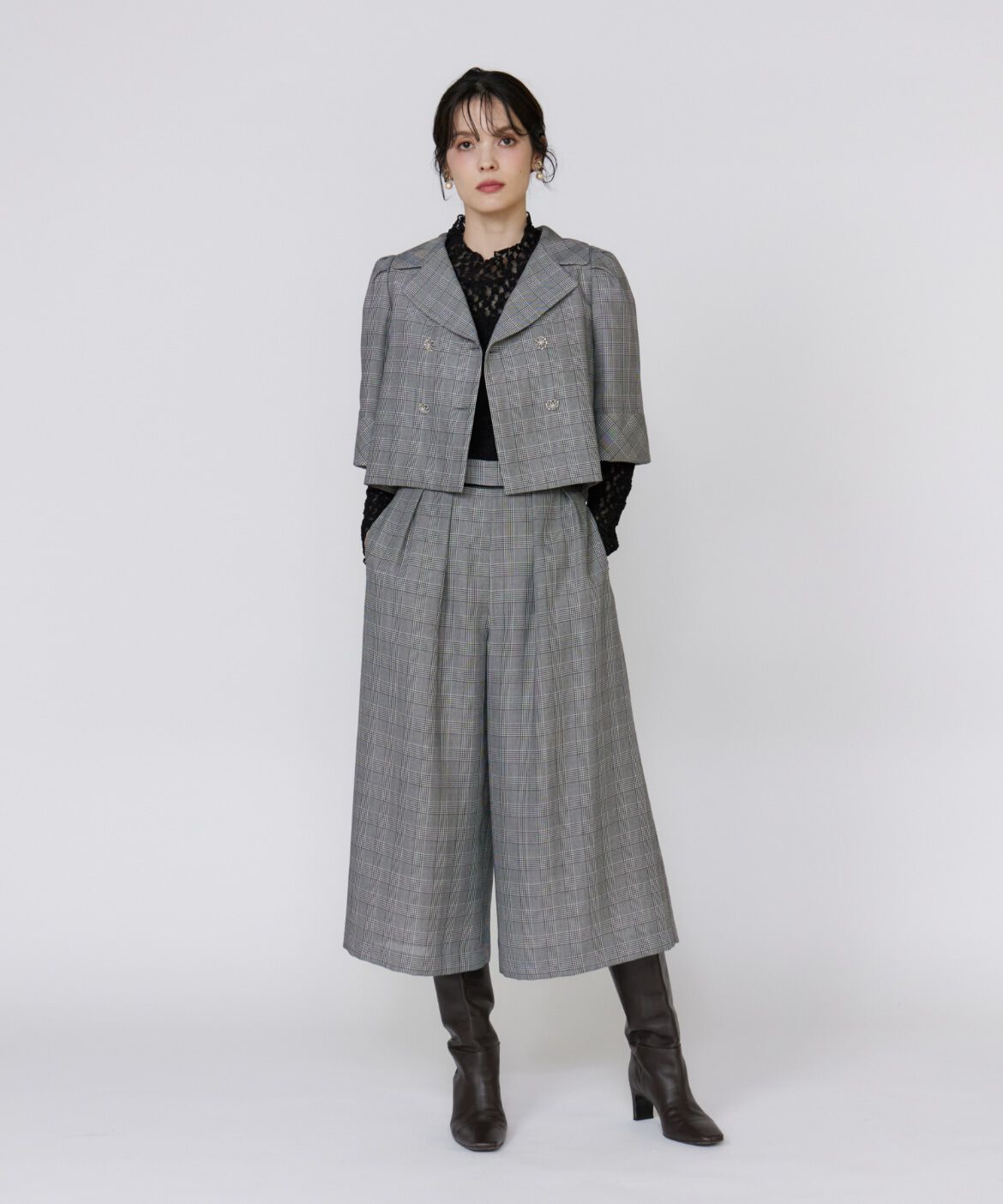 Maglie le cassetto「グレンチェックスカンツ」|その他|