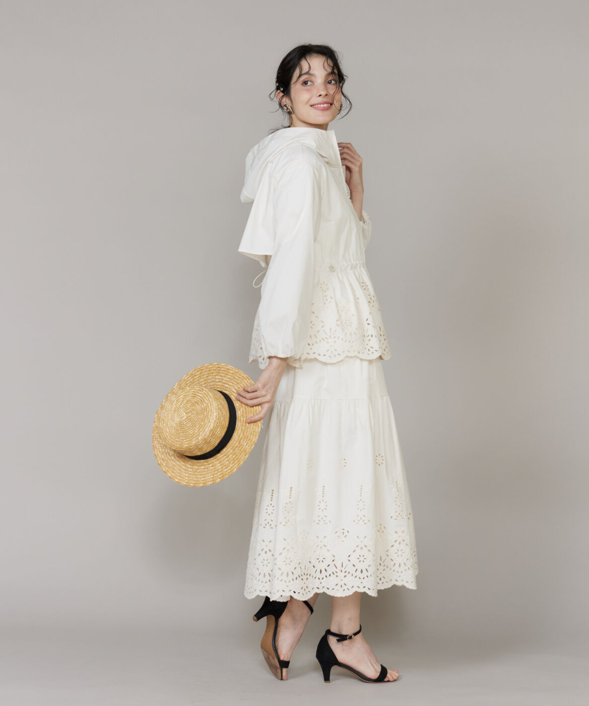 Maglie le cassetto「《プラスサイズ》ラッシュガードレースブルゾン《M Maglie le cassetto》」|その他|