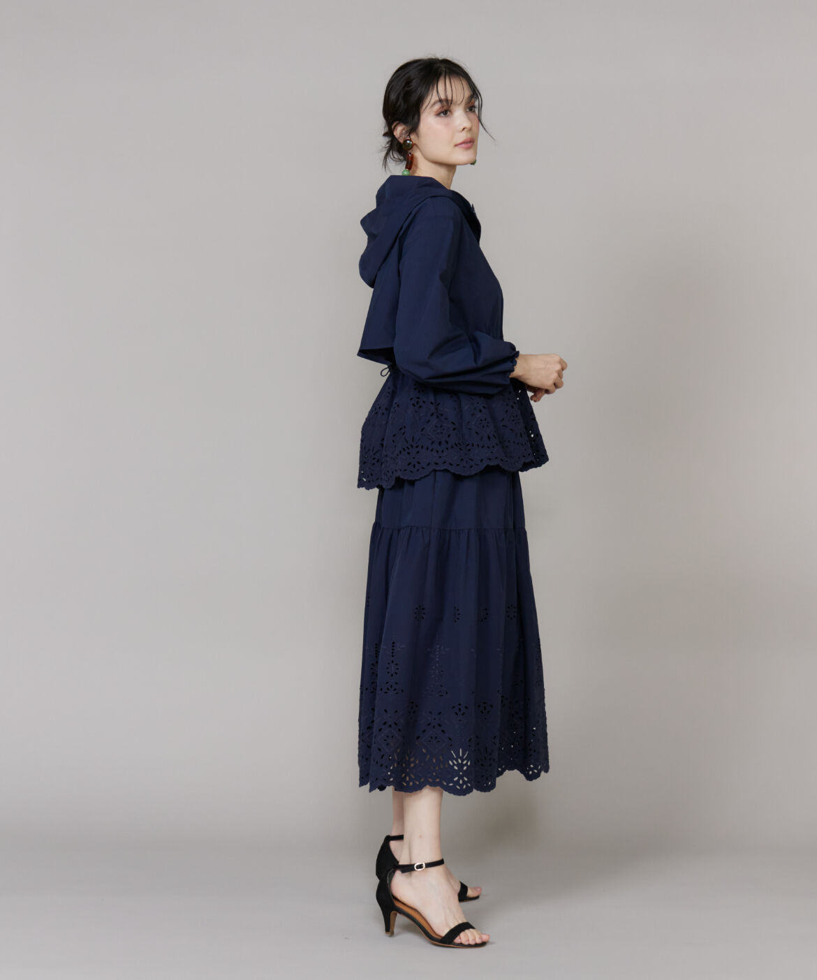 Maglie le cassetto「《プラスサイズ》ラッシュガードレースブルゾン《M Maglie le cassetto》」|その他|