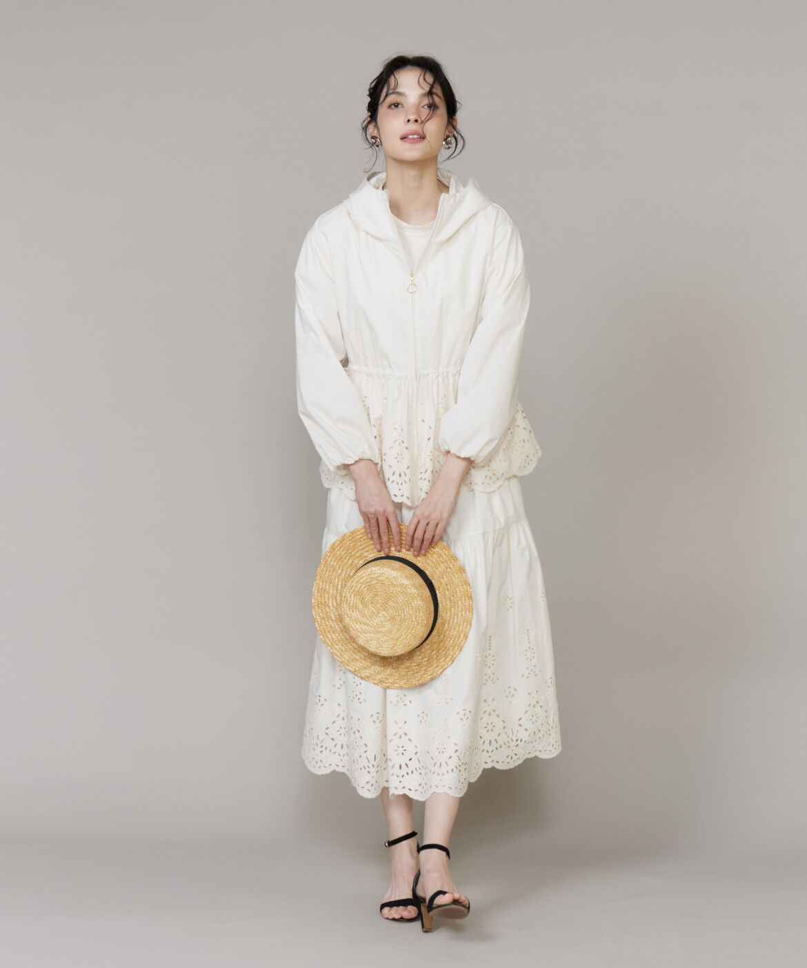 Maglie le cassetto「《プラスサイズ》ラッシュガードレースブルゾン《M Maglie le cassetto》」|その他|