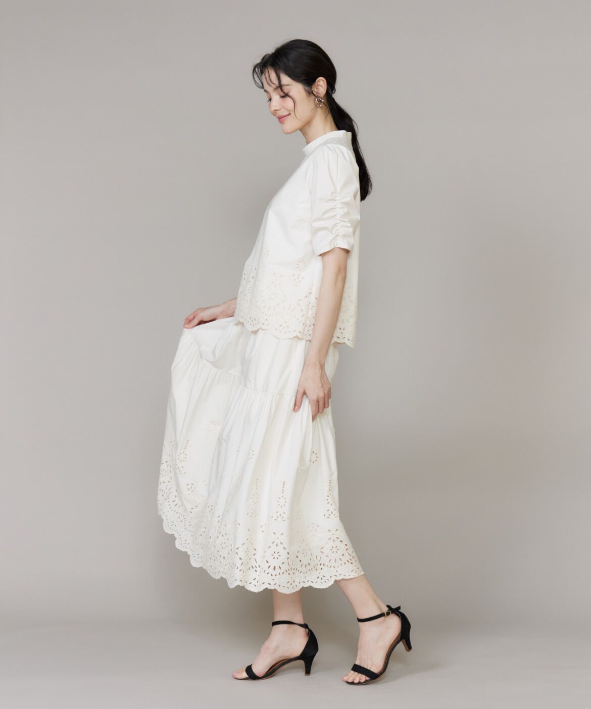 Maglie le cassetto「《M Maglie le cassetto》ラッシュガードレースブラウス」|シャツ・ブラウス|