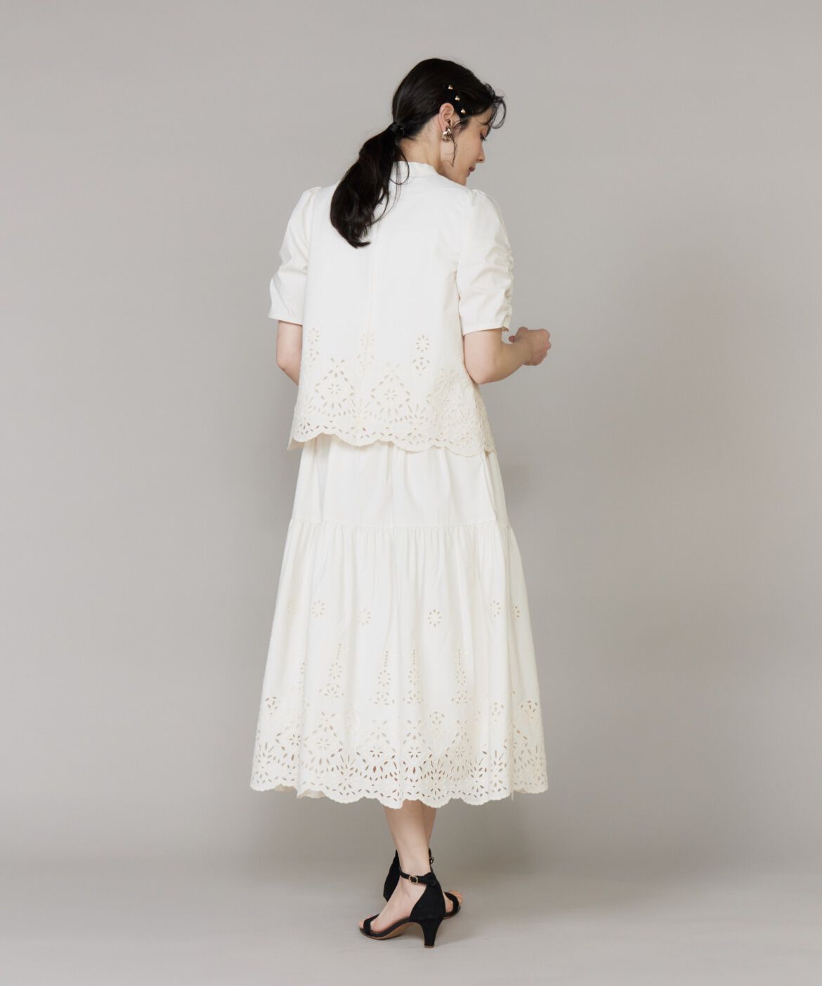 Maglie le cassetto「《大きいサイズ》ラッシュガードレースブラウス 《M Maglie le cassetto》」|シャツ・ブラウス|