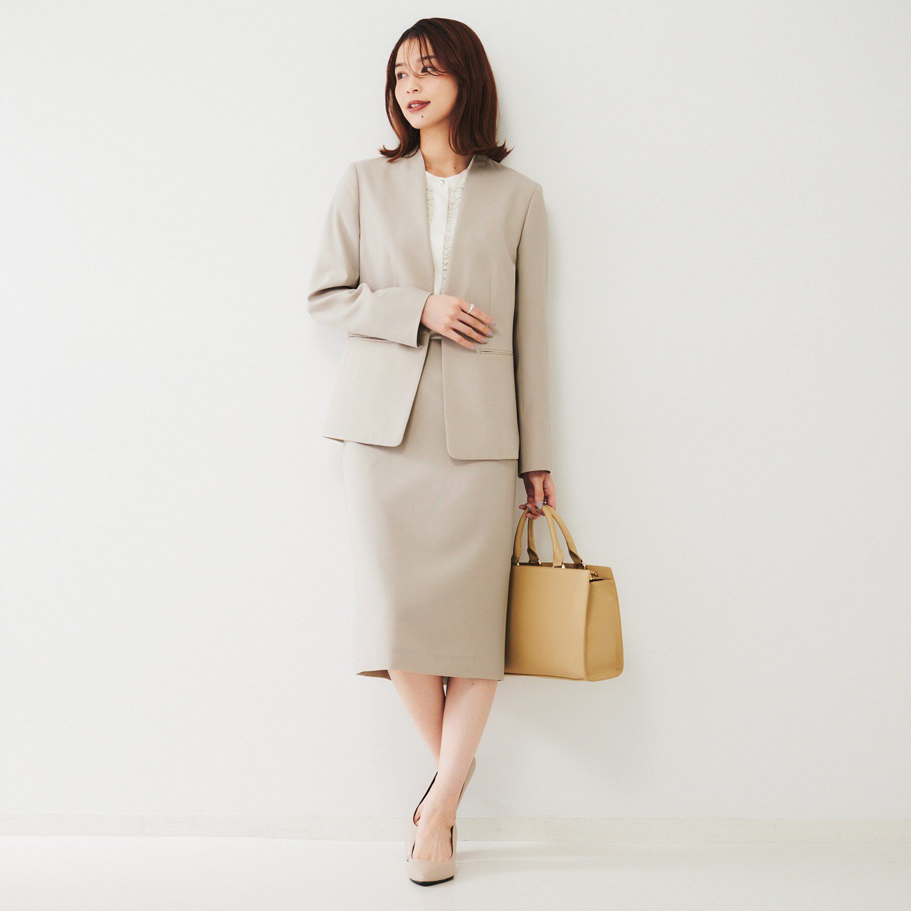 UNTITLED「【通勤スーツ】ライトウェイト タイトスカート」|スカート|