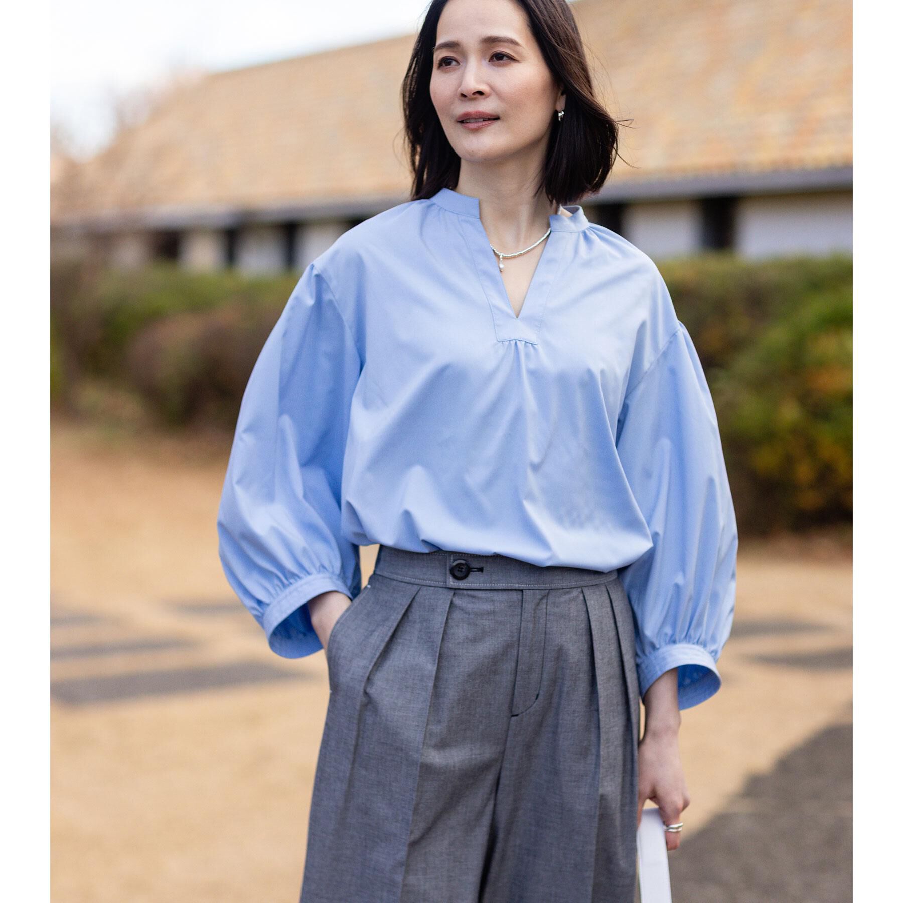 Reflect「ボリュームスリーブプルオーバーブラウス」|シャツ・ブラウス|