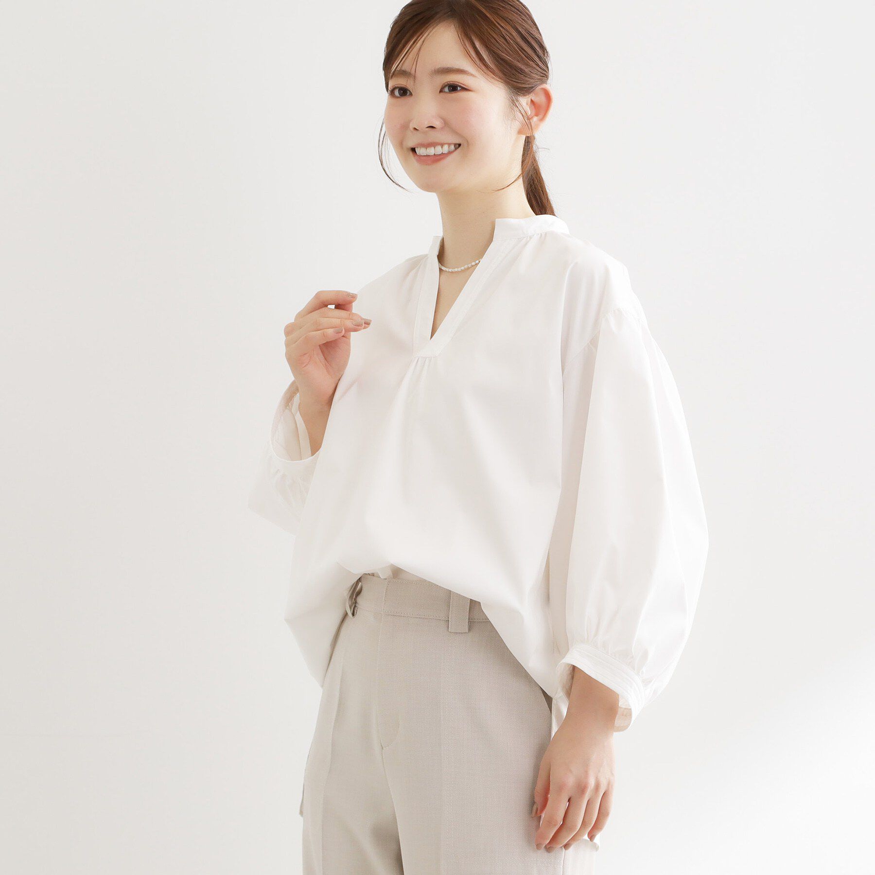 Reflect「ボリュームスリーブプルオーバーブラウス」|シャツ・ブラウス|