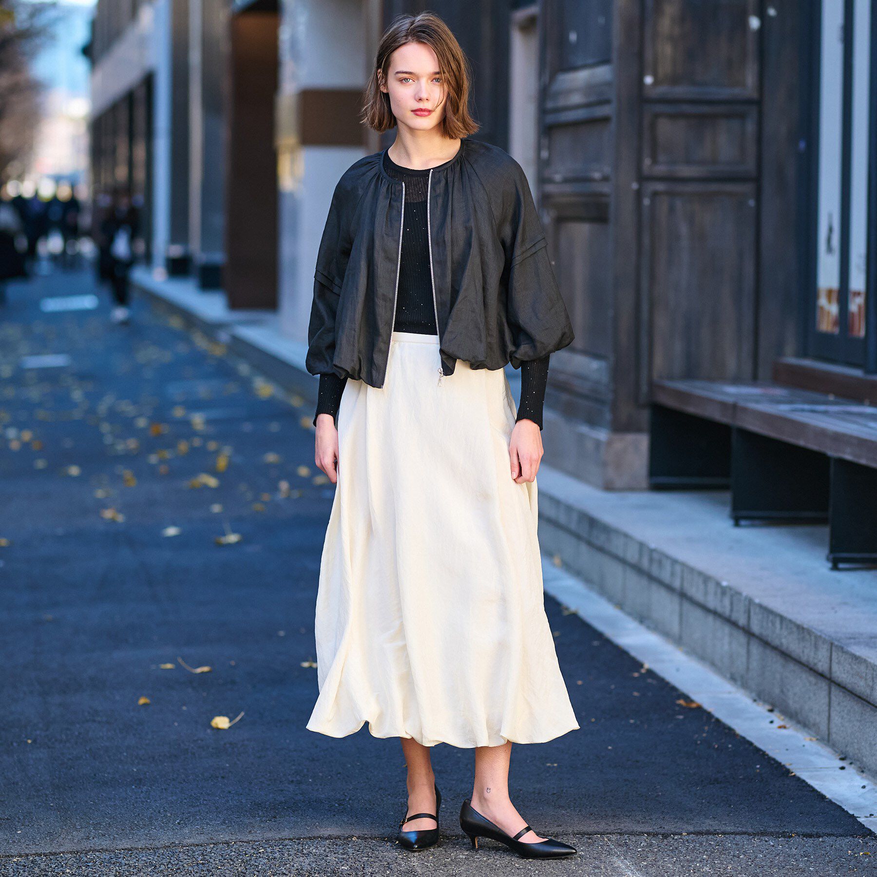 DRESSTERIOR「【洗える/リネン100％】ウォッシャブルペーパーリネンブルゾン」|ブルゾン・スタジャン|