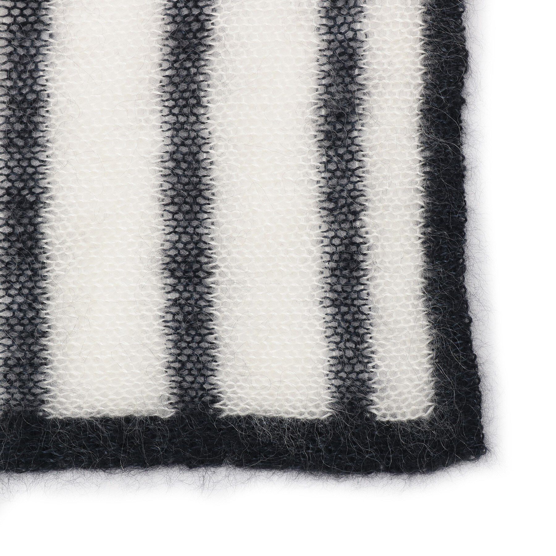 DRESSTERIOR「ASAUCE MELER（アソースメレ）モヘヤシルクヘアリーボーダースカーフ」|バンダナ・スカーフ|