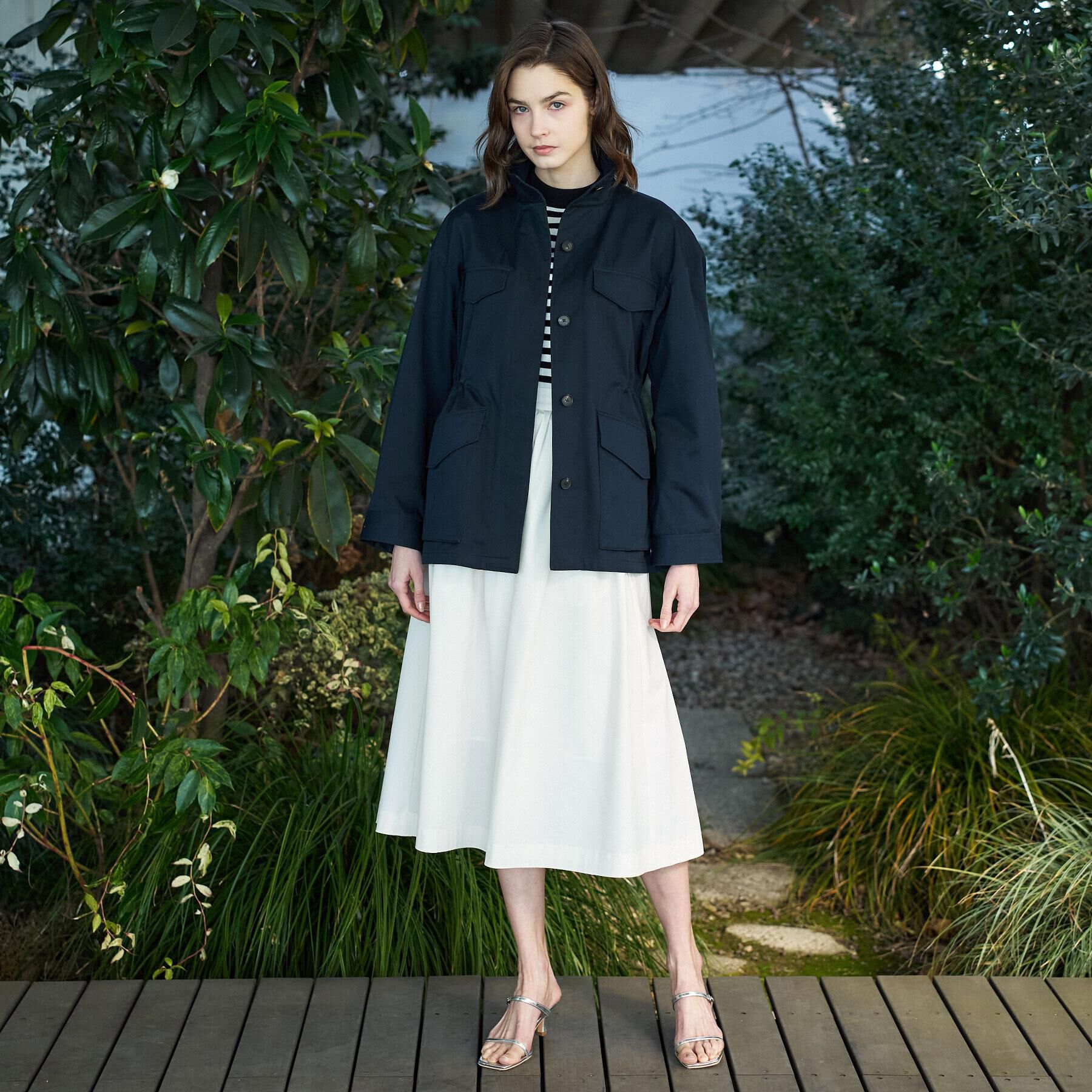 DRESSTERIOR「【ウォッシャブル】コンパクトコットンミリタリーブルゾン」|ブルゾン・スタジャン|