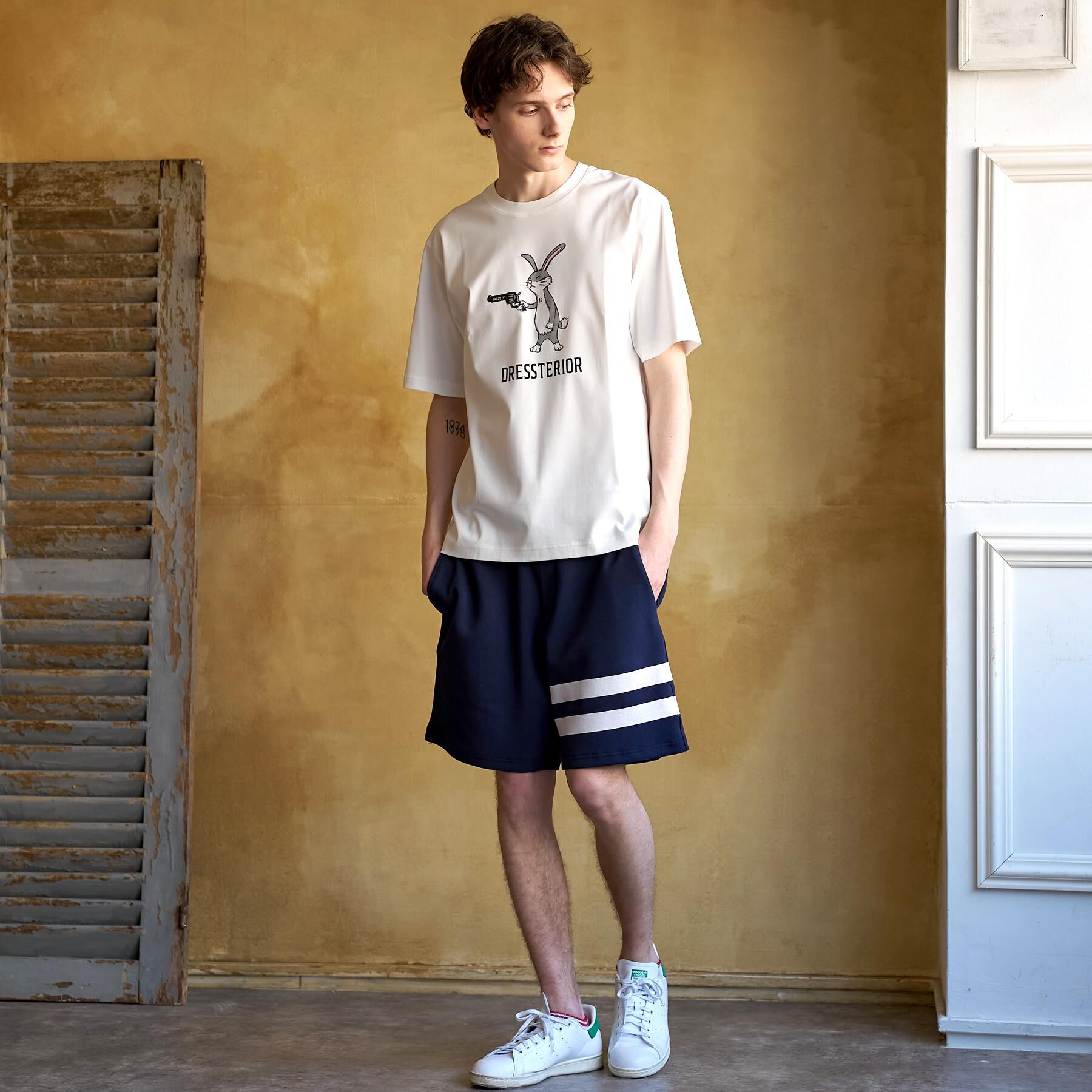 DRESSTERIOR「【セットアップ可/ウォッシャブル】2ラインイージー ハーフパンツ」|その他|