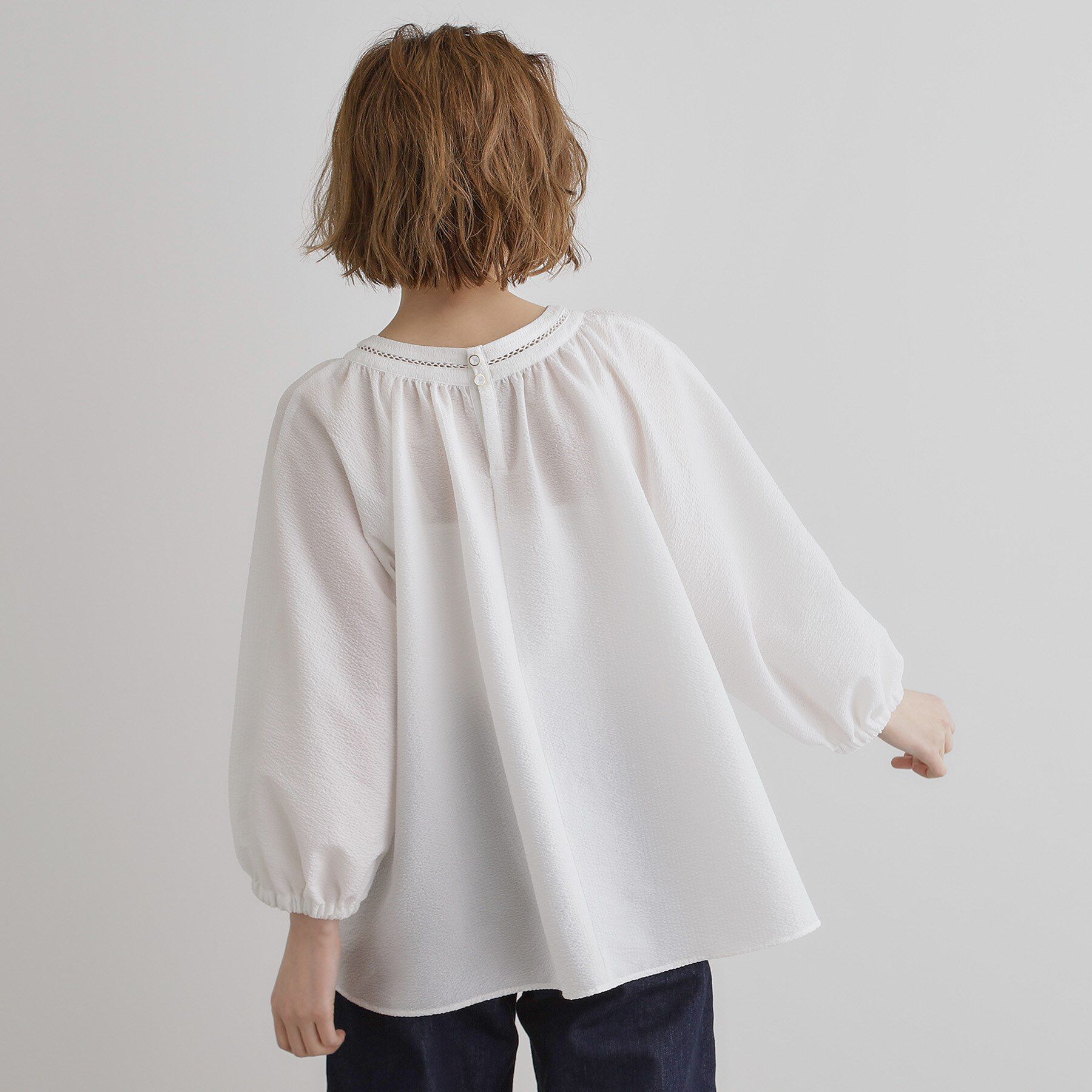 grove「2WAYサッカースモックブラウス」|シャツ・ブラウス|