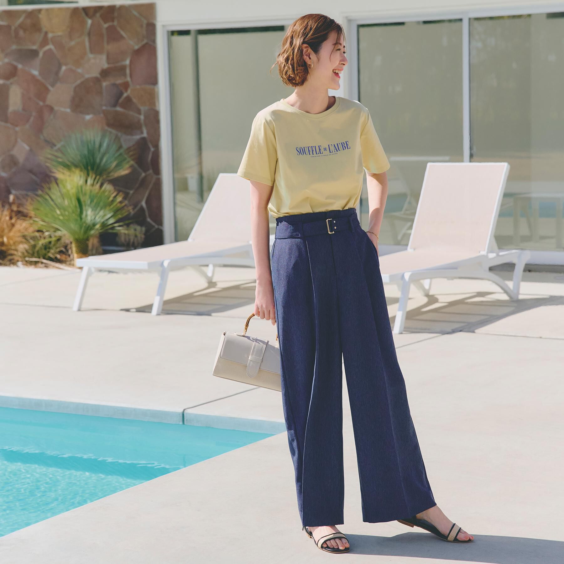 grove「【UVカット・接触冷感】ベーシックロゴTシャツ」|Tシャツ・カットソー|