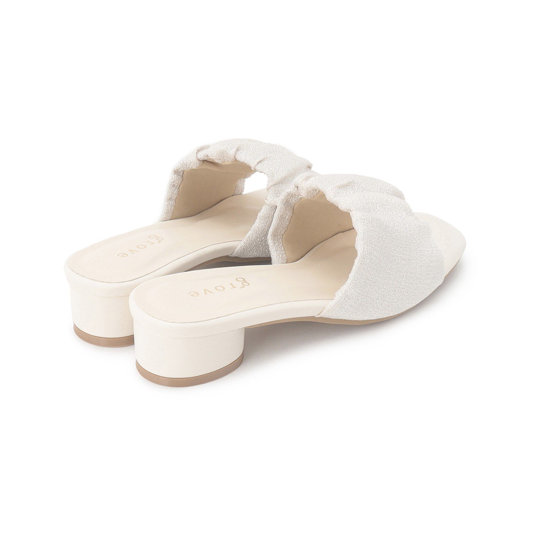 grove「ギャザーミュールサンダル」|サンダル|