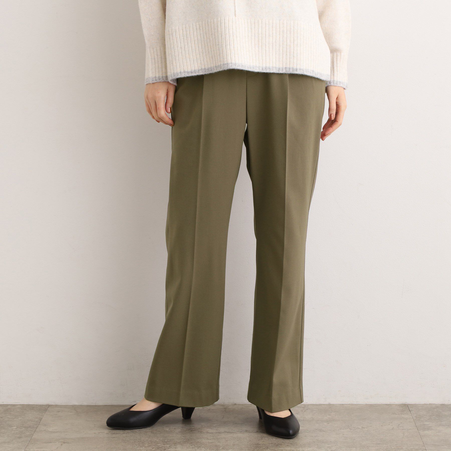 grove「【あったか裏起毛】きれいも楽ちんも叶える、ストレッチストレートパンツ」|その他|