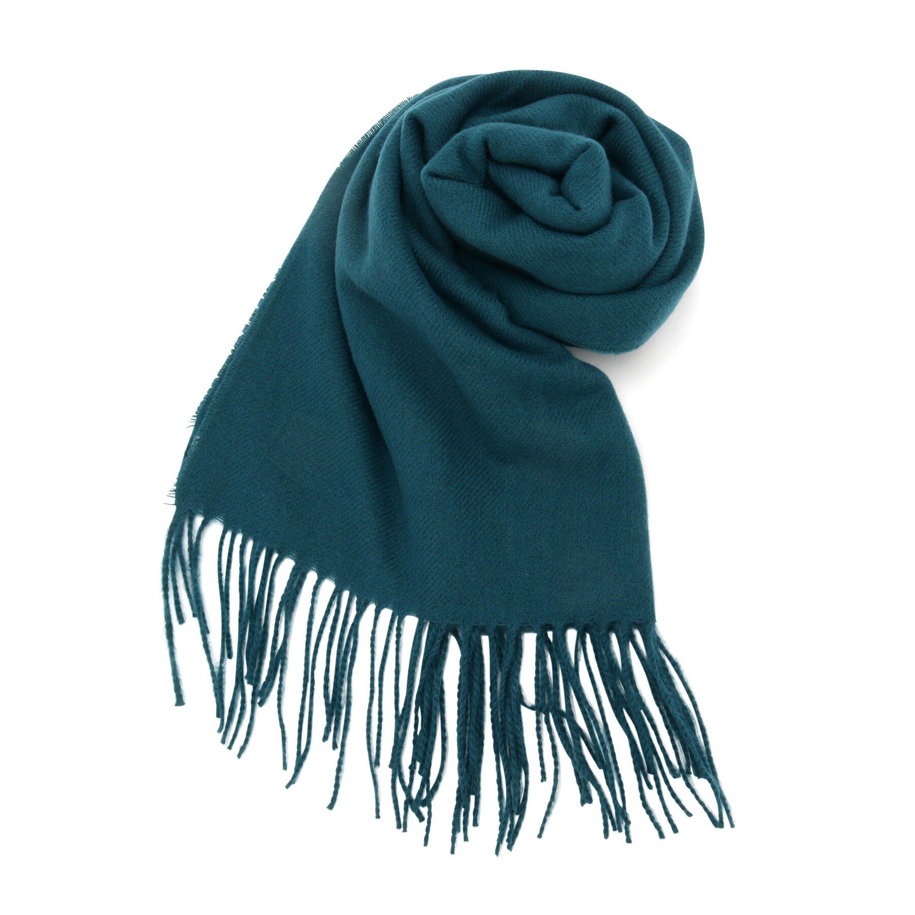 grove「カシミヤタッチ無地マフラー」|ストール|グリーン(025)