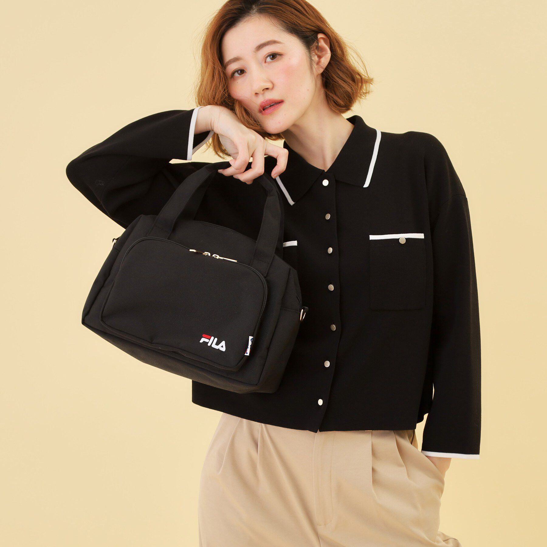 grove「【FILA別注】撥水2WAYボストン」|ボストンバッグ|