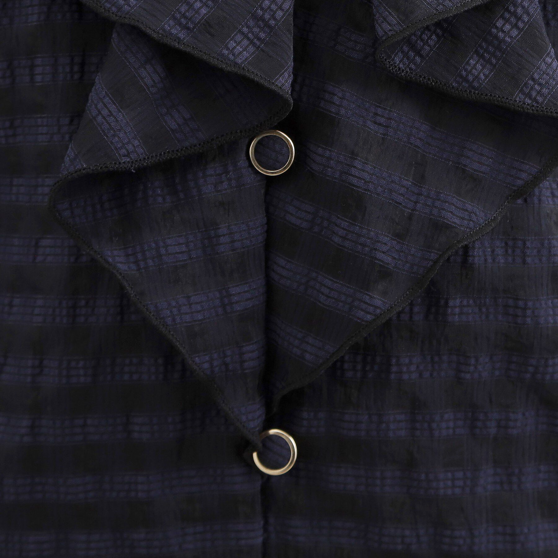 grove「大人の華やぎチェックフリルブラウス」|シャツ・ブラウス|