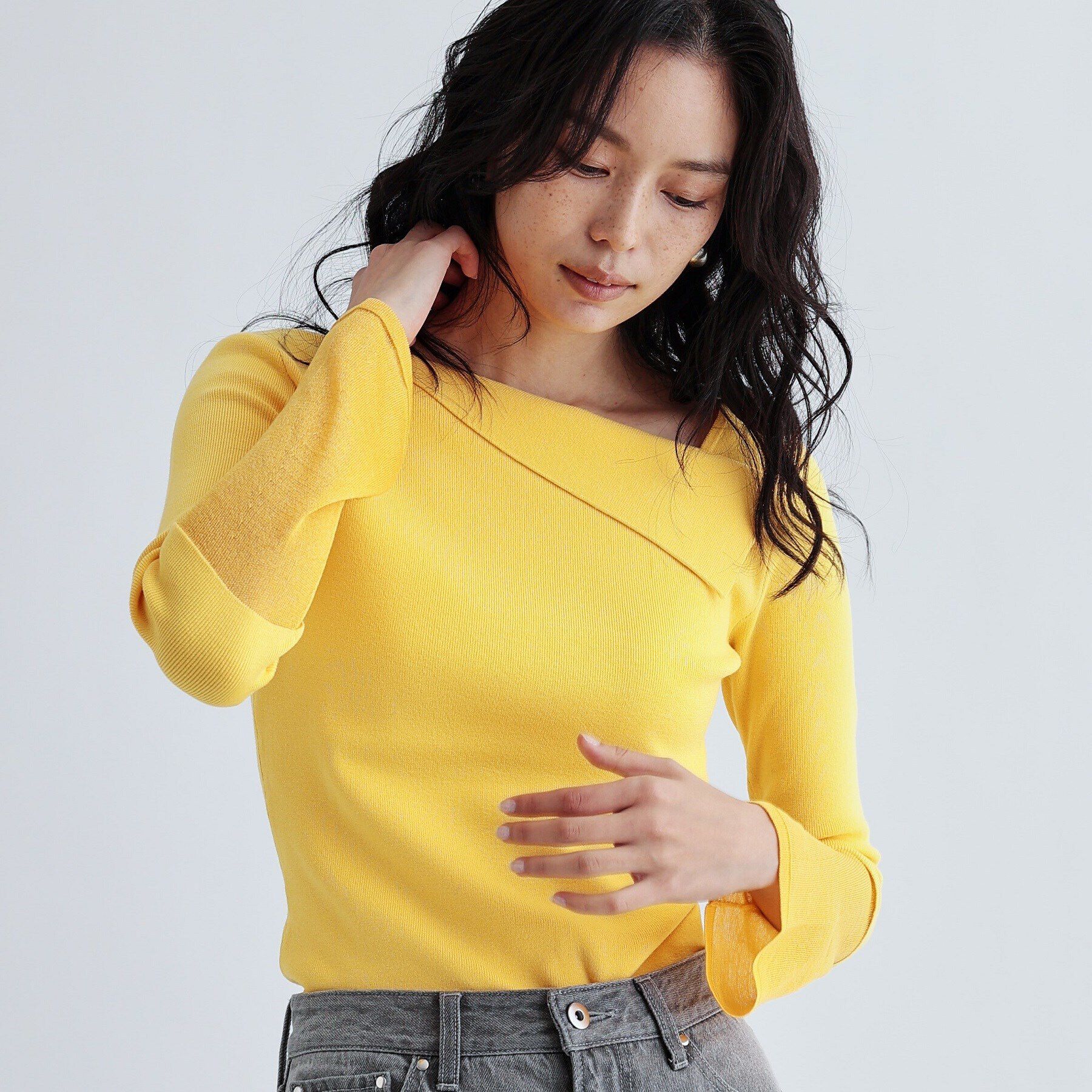GALLEST「シアーベルスリーブニット」|ニット・セーター|