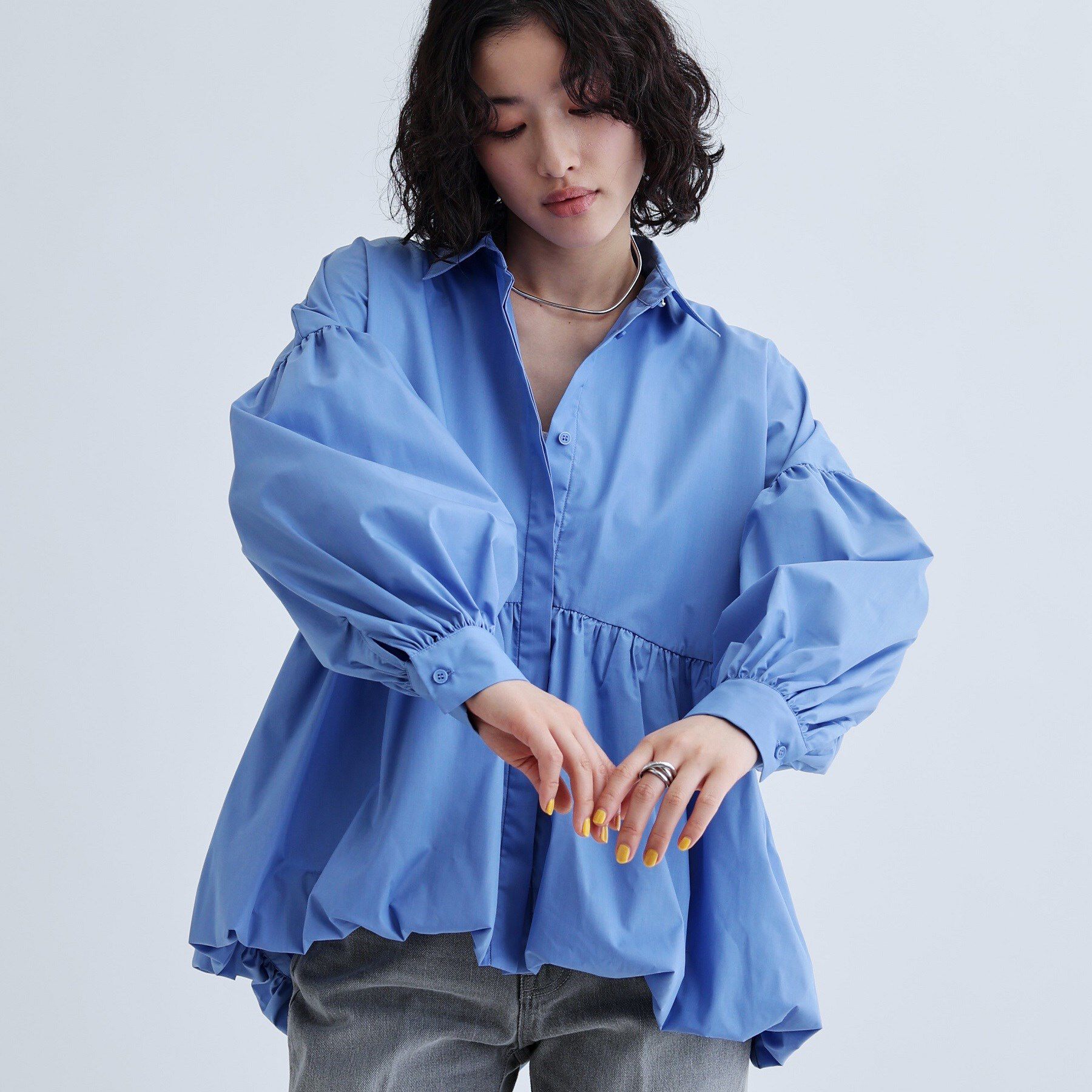 GALLEST「バルーンペプラムブラウス」|シャツ・ブラウス|