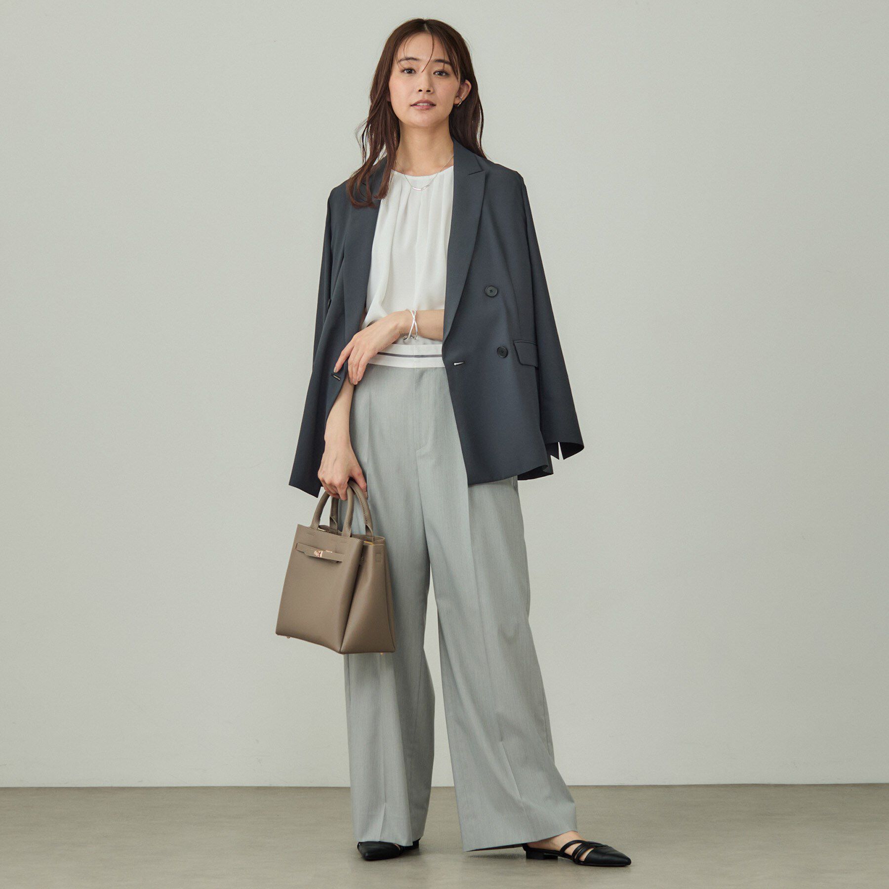 INDIVI「【UVケア】タックブラウス」|シャツ・ブラウス|