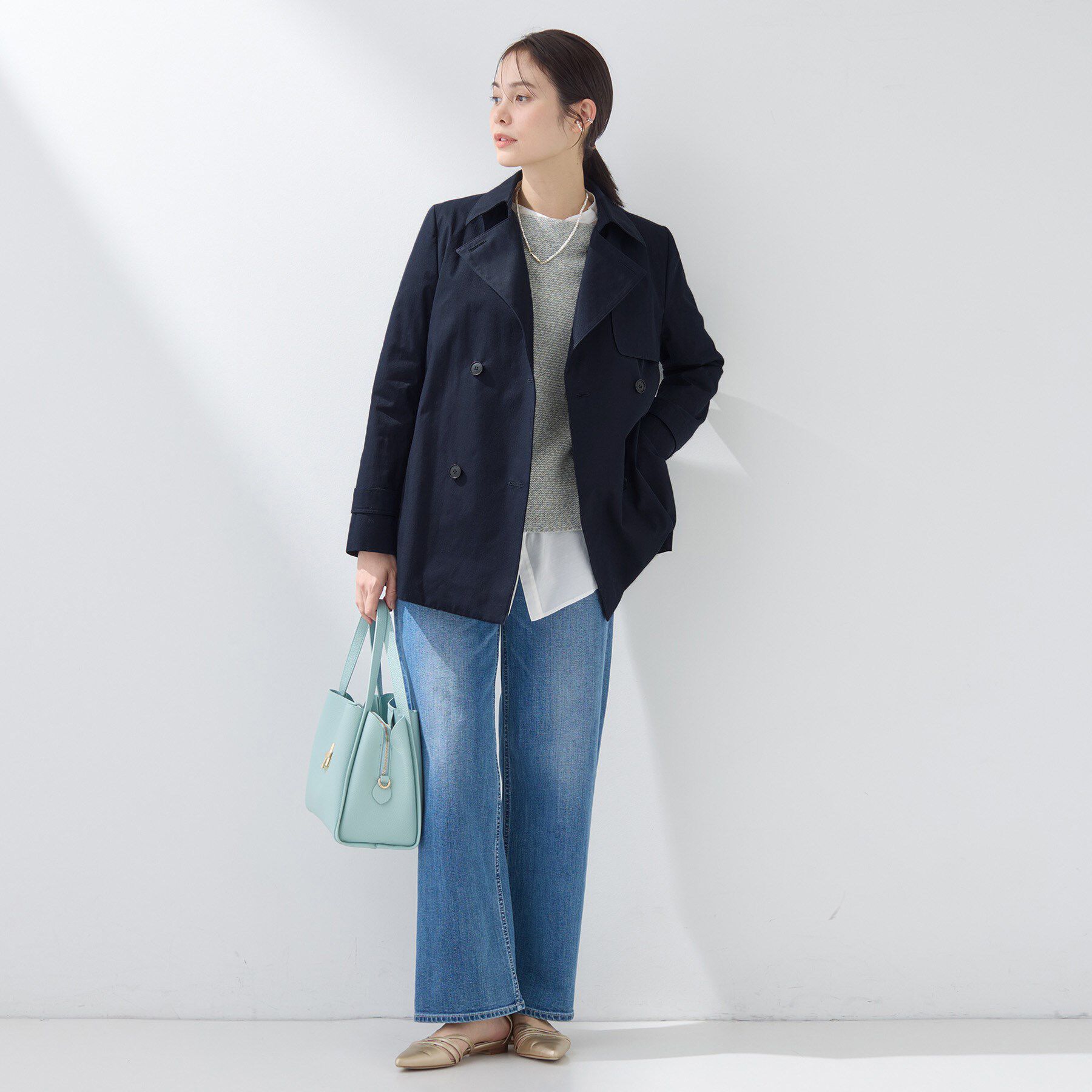 INDIVI「【花粉付着防止／撥水／UVケア】名品トレンチコート」|トレンチコート|