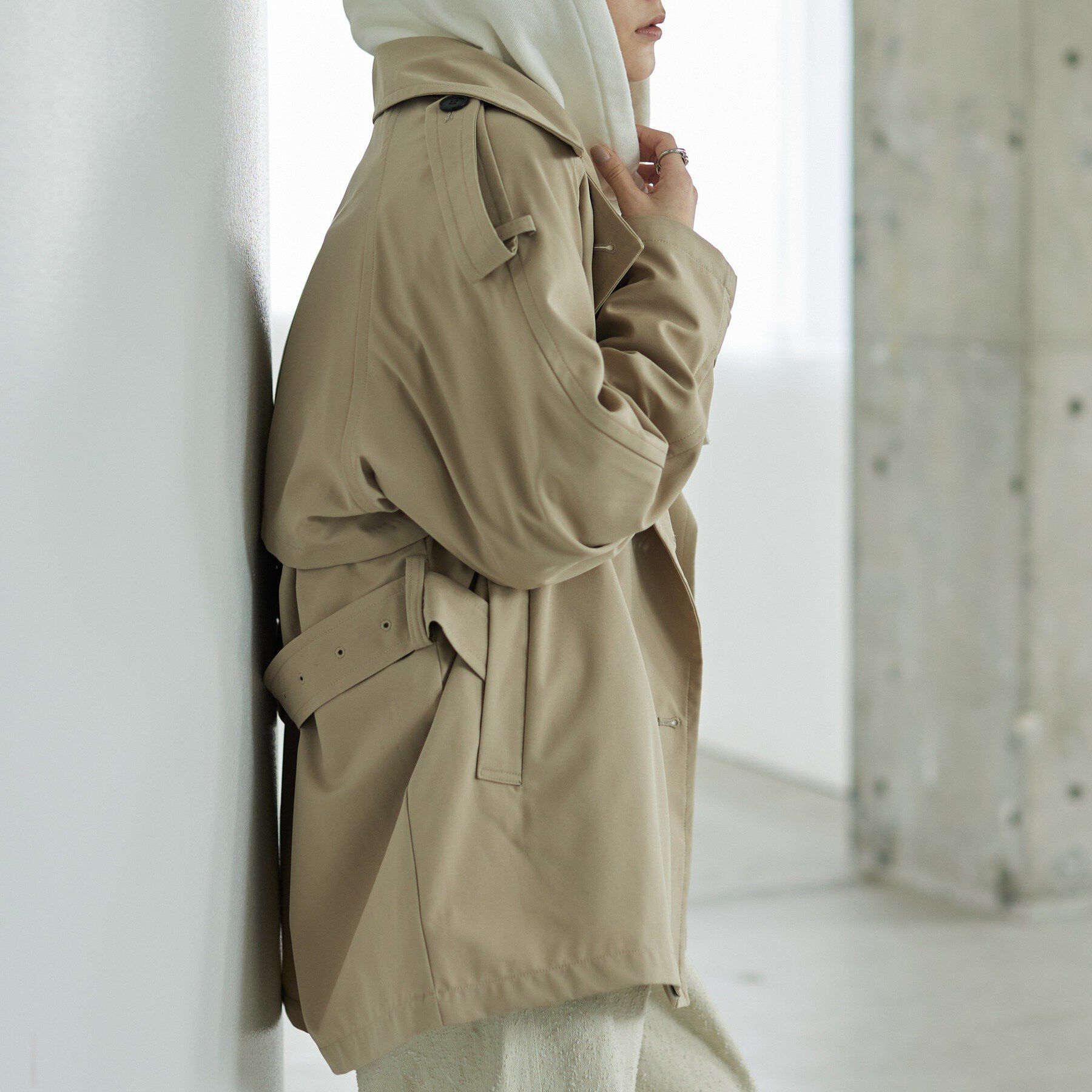 GALLEST「【撥水】ボンディングショートトレンチ」|トレンチコート|
