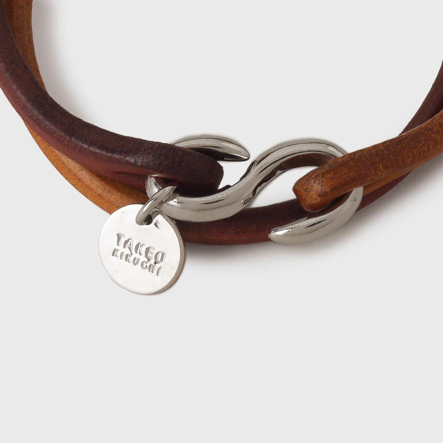 TAKEO KIKUCHI「【MADE IN JAPAN】2重巻き 染め分けレザー ブレスレット」|ブレスレット・バングル|