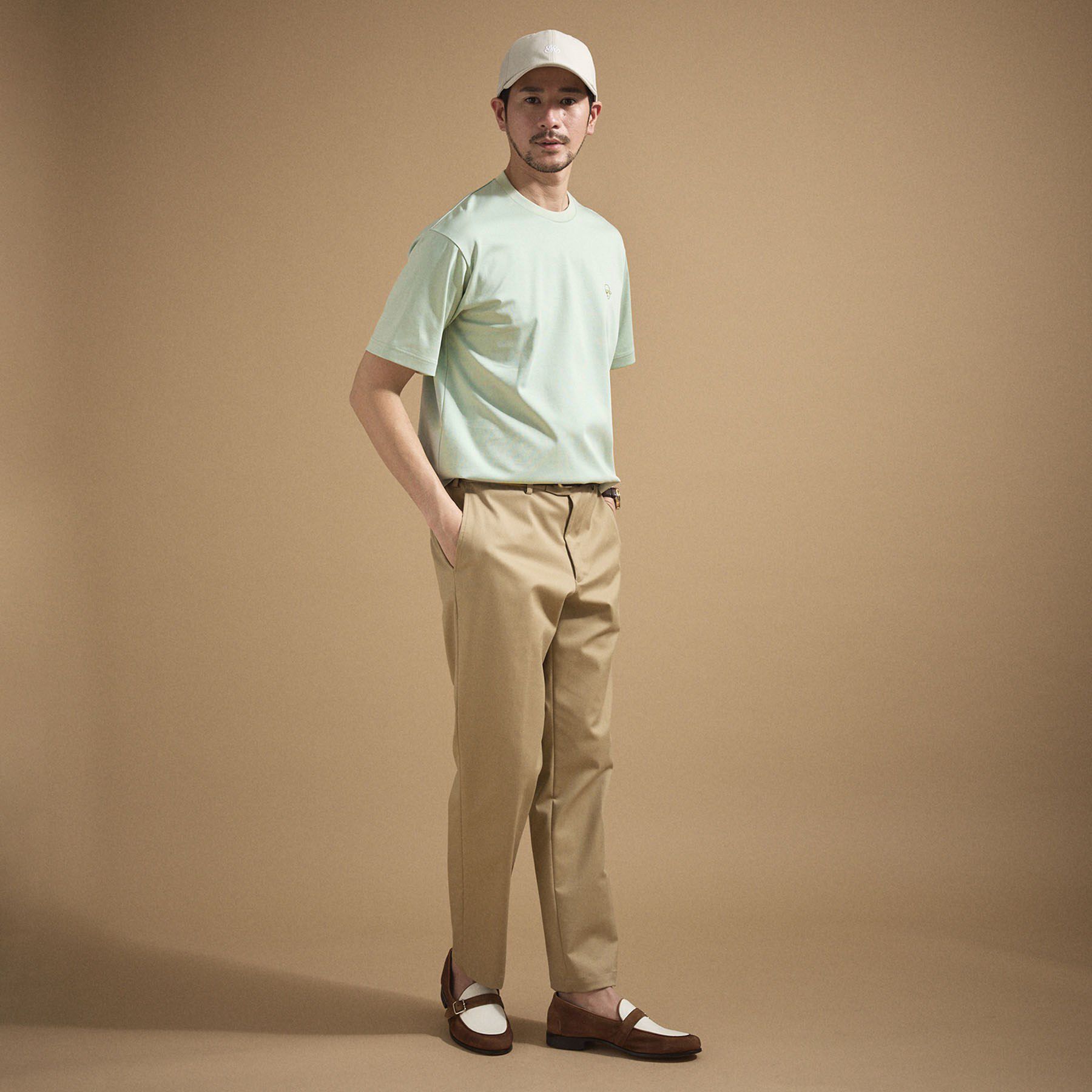 TAKEO KIKUCHI「ワンストローク刺繍 半袖 Tシャツ」|Tシャツ・カットソー|