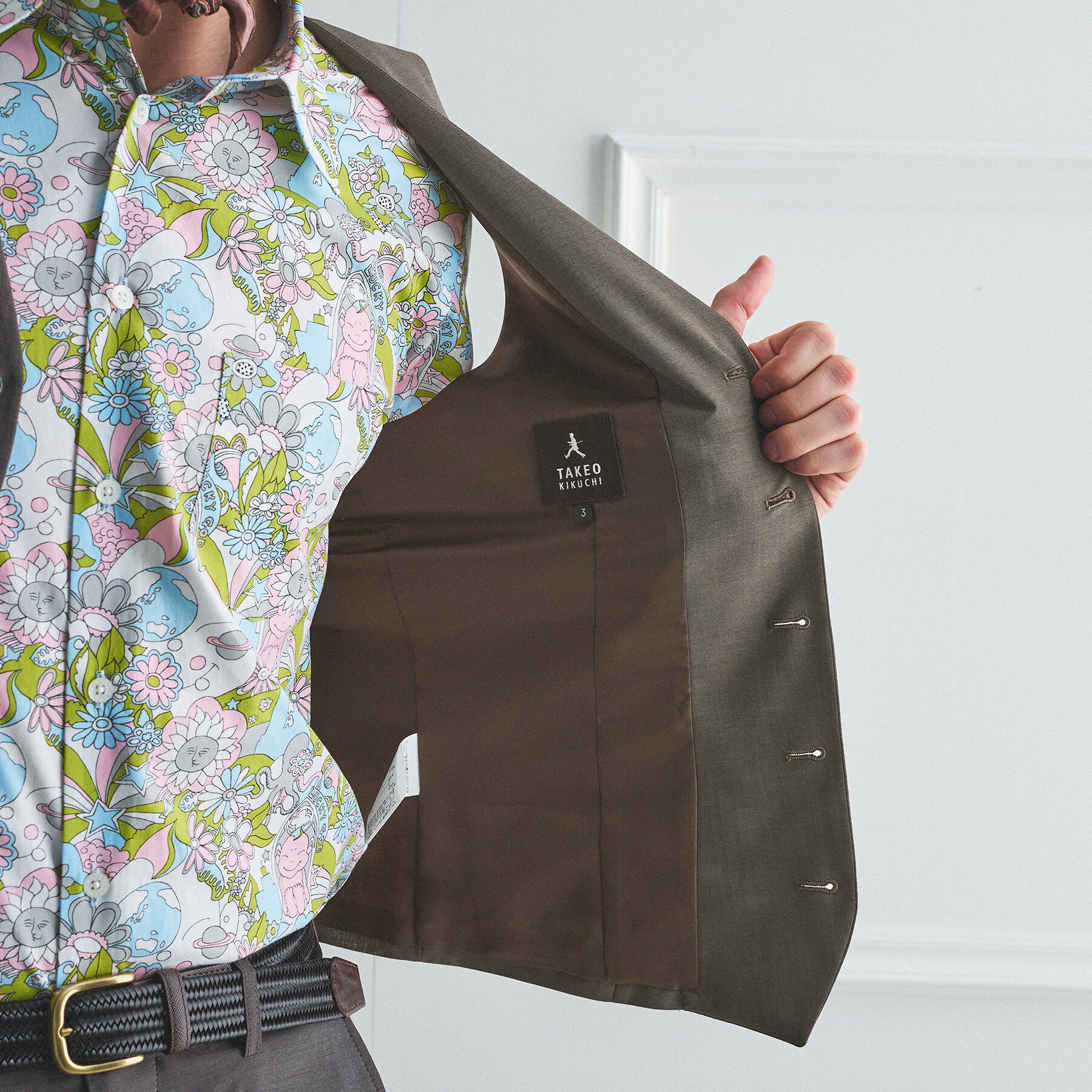 TAKEO KIKUCHI「【BOWLER HAT LABEL】TWトロピカルシャンブレー JAZZベスト」|スーツ|