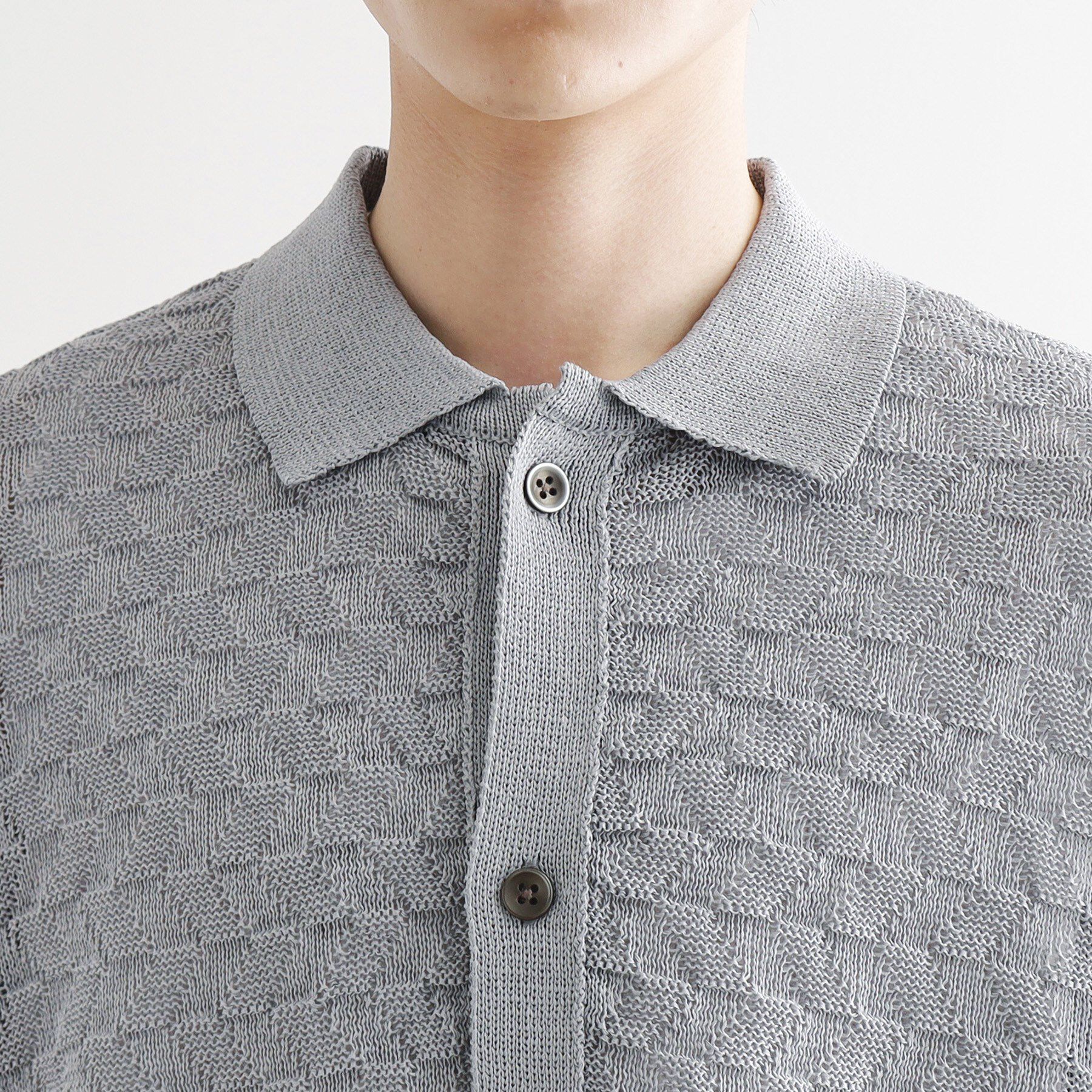 tk.TAKEO KIKUCHI「ニットポロカーディガン」|カーディガン|