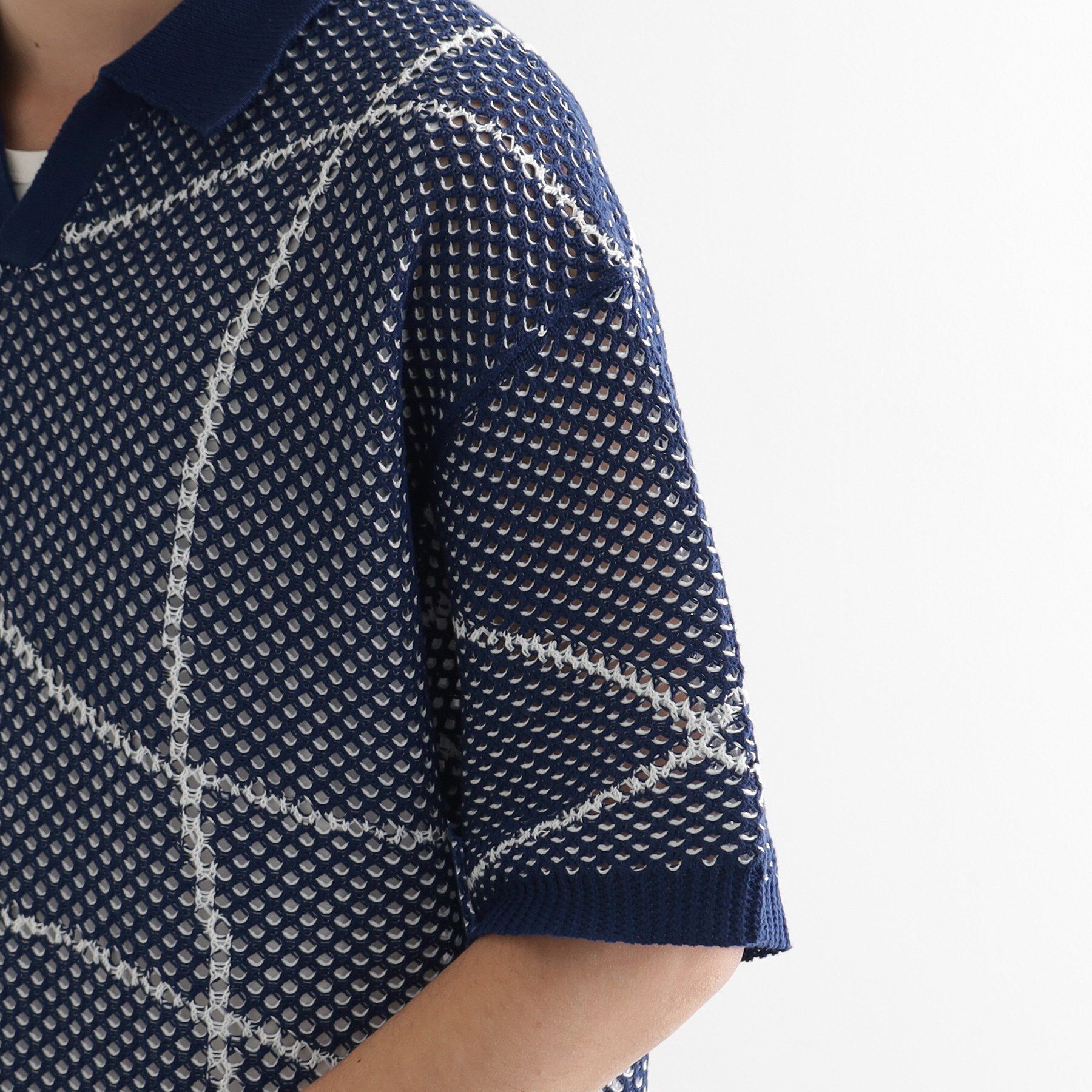 tk.TAKEO KIKUCHI「ラインアートニットポロ」|ニット・セーター|