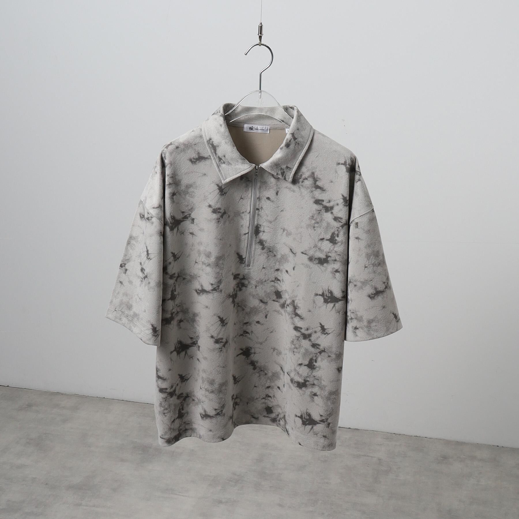 tk.TAKEO KIKUCHI「ヴィンテージライクハーフジップポロシャツ」|ポロシャツ|