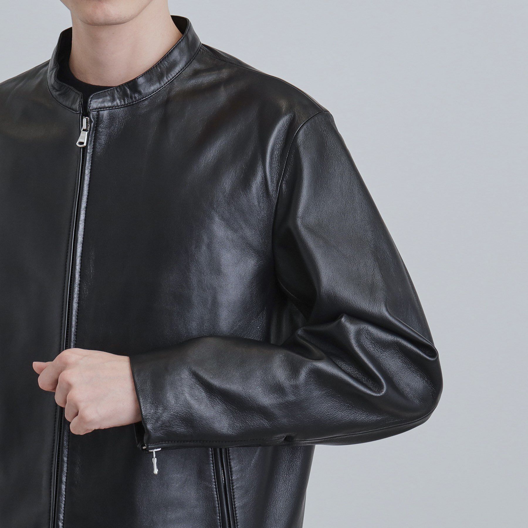 tk.TAKEO KIKUCHI「【本革】ラムレザーシングルライダース」|ライダースジャケット|