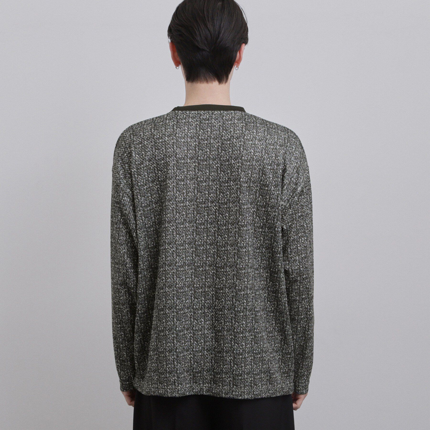 tk.TAKEO KIKUCHI「スプリングツイードライクプリントカットソー」|Tシャツ・カットソー|