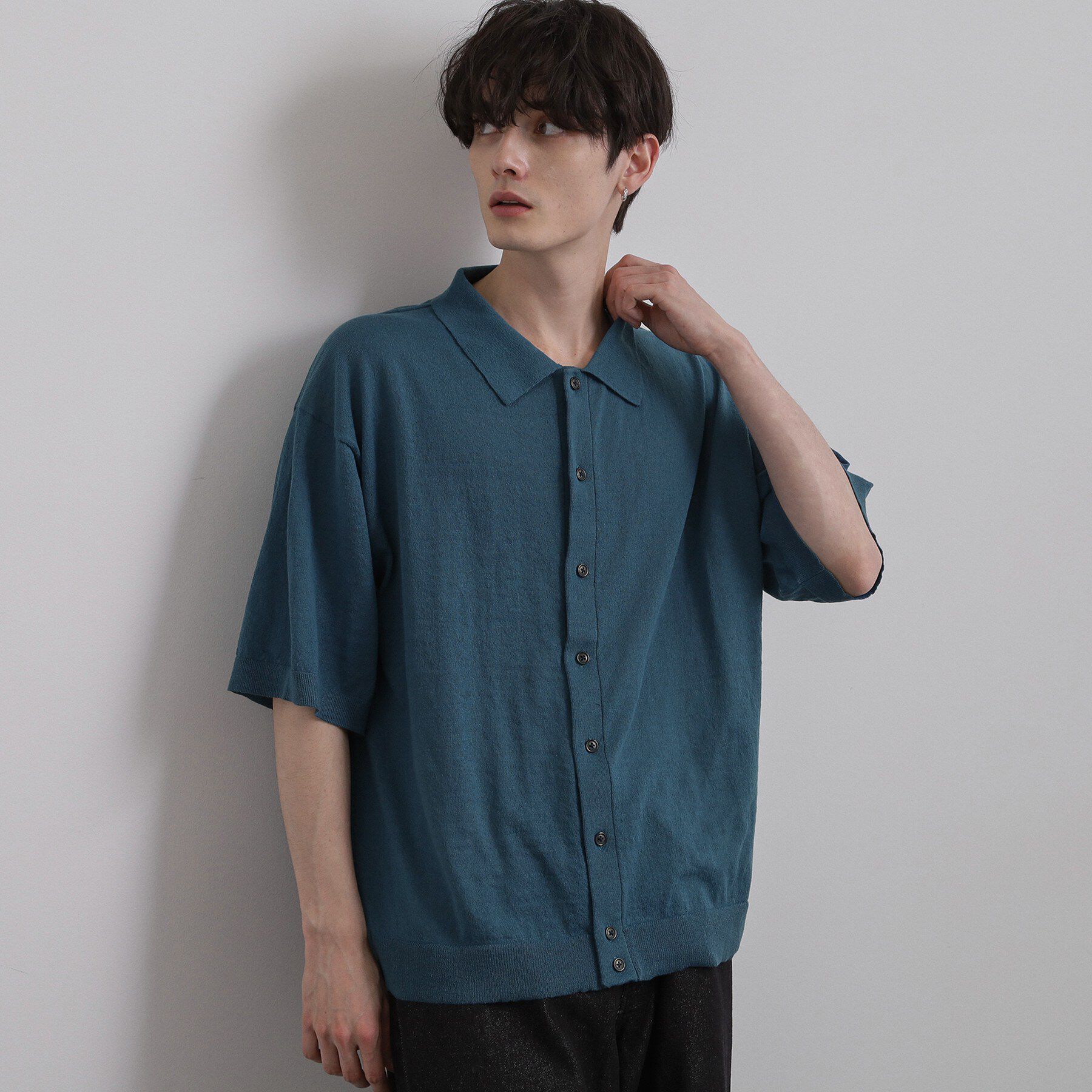 tk.TAKEO KIKUCHI「半袖ニットシャツ」|ニット・セーター|