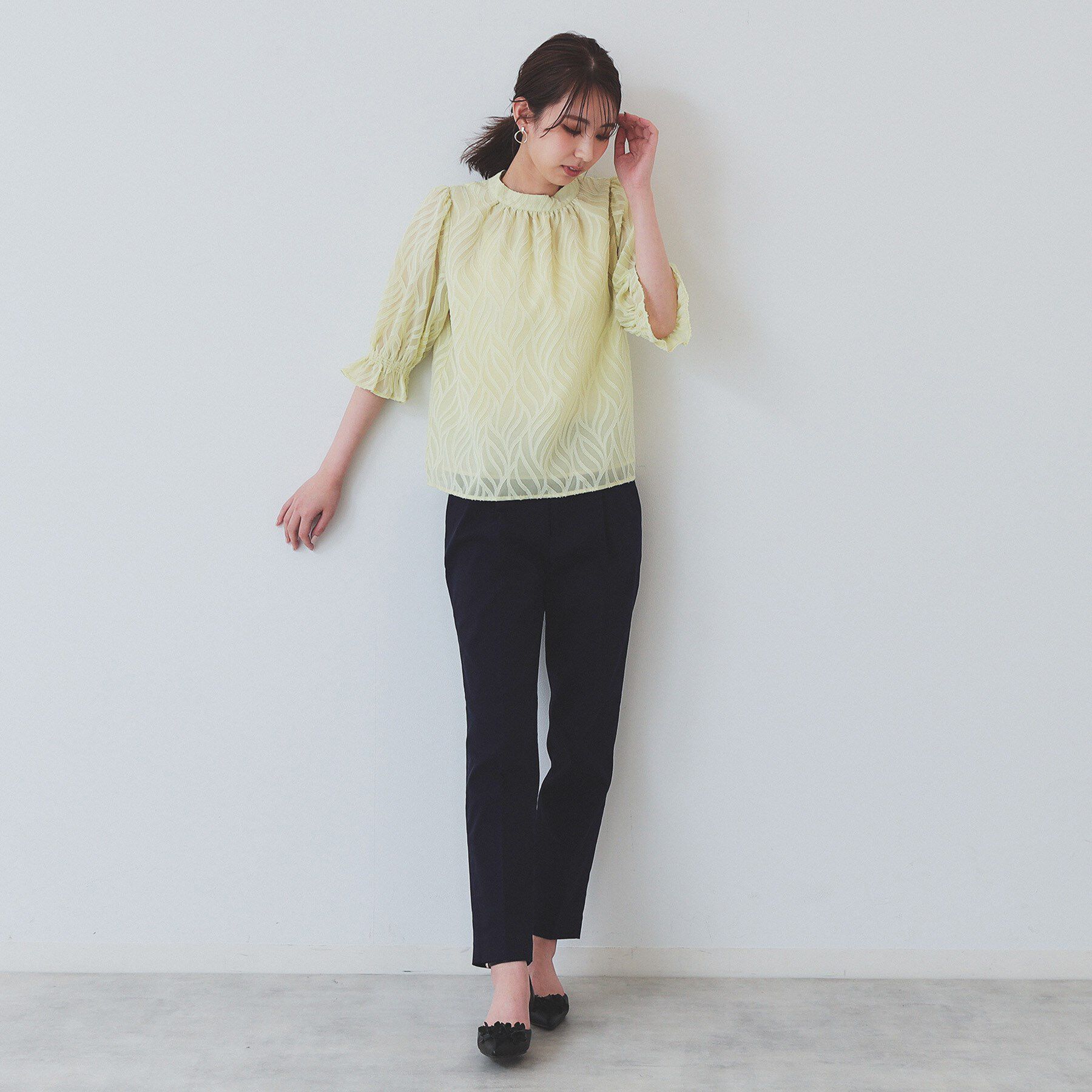 index「《6色展開/XS-LLサイズ》コンパクトストレッチテーパードパンツ【洗濯機洗い可/吸水速乾/透け防止」|その他|