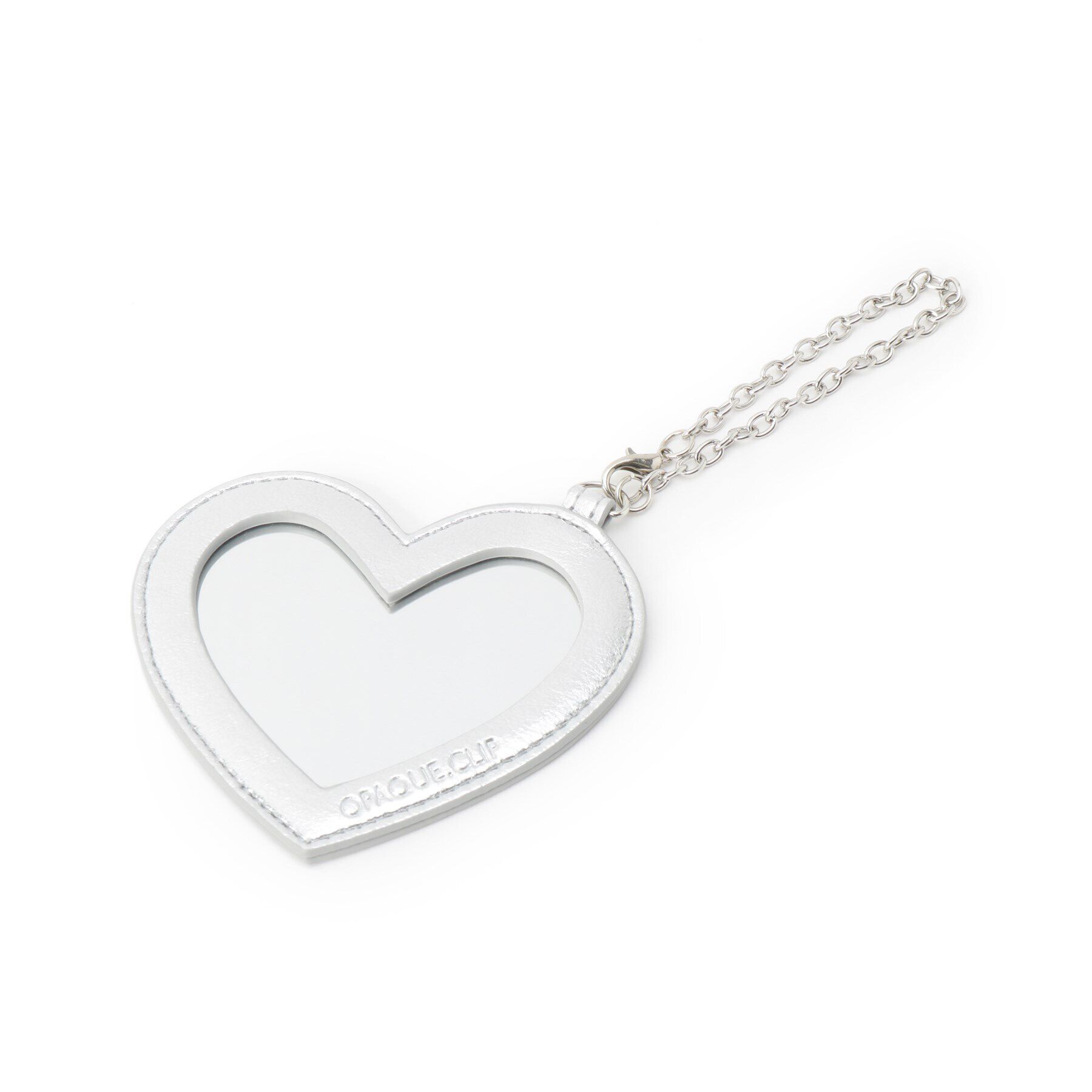 OPAQUE.CLIP「ハートシェイプミラーチャーム」|キーケース|シルバー(006)