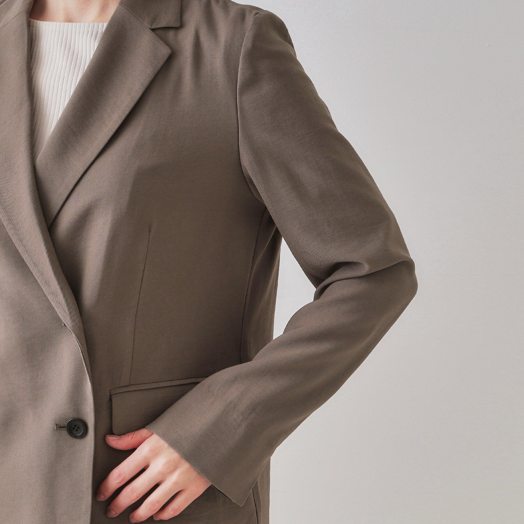 OPAQUE.CLIP「ダブルブレストジャケット【洗える】」|テーラードジャケット|