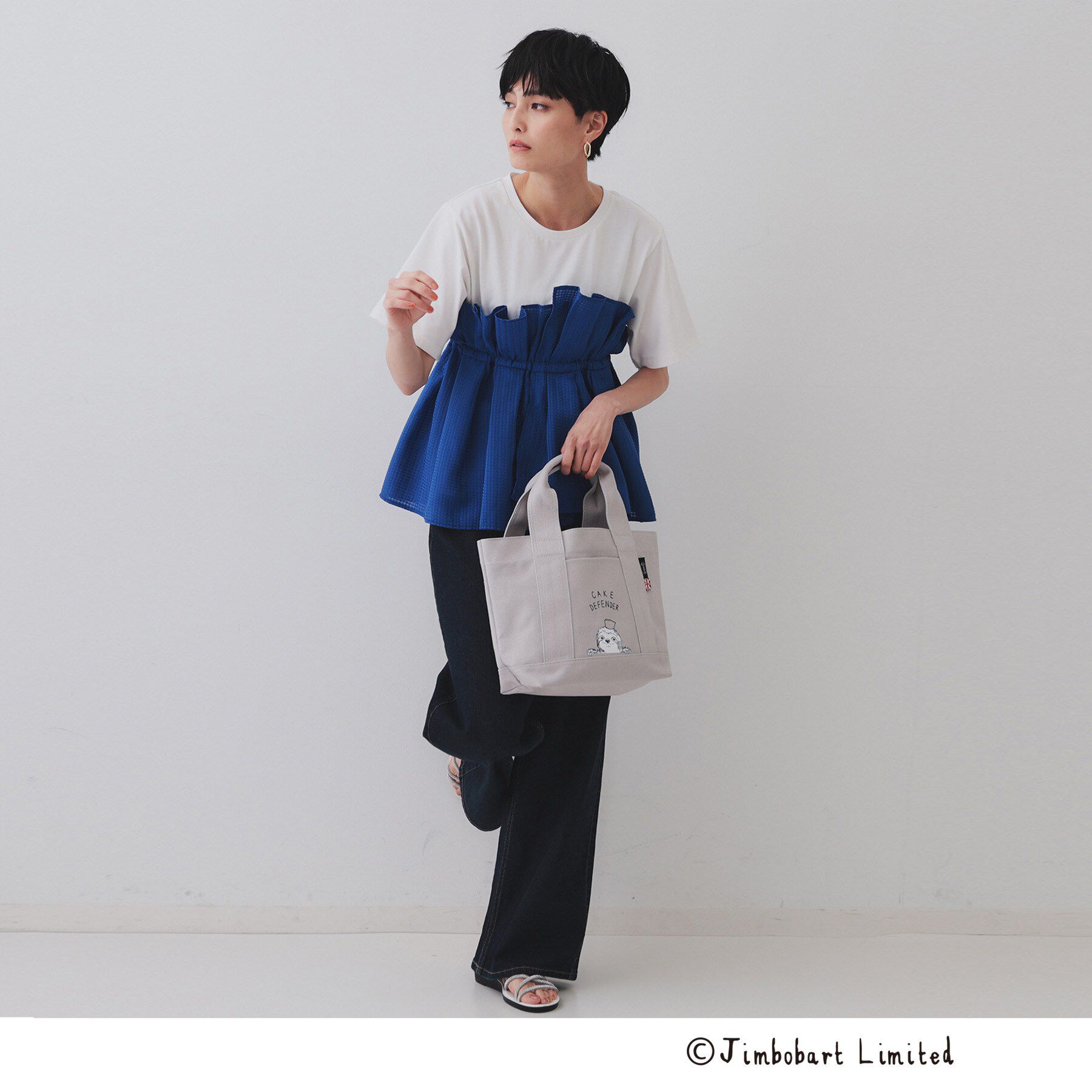 OPAQUE.CLIP「【ジムボバートコラボ】プリントミドルトートバッグ」|トートバッグ|